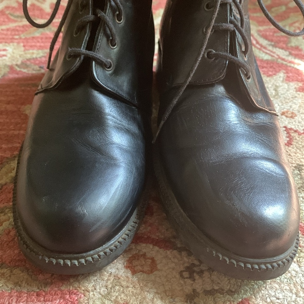 Kenneth Cole Black leather lace up Boots - Picture 4 of 15